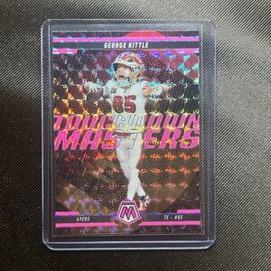 San Francisco 49ers TE George Kittle RARE Pink Touchdown Masters refractor